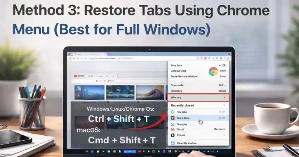 How to Restore Closed Tabs After a Chrome Crash- Latest Method