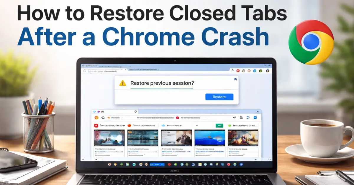 How to Restore Closed Tabs After a Chrome Crash- Latest Method