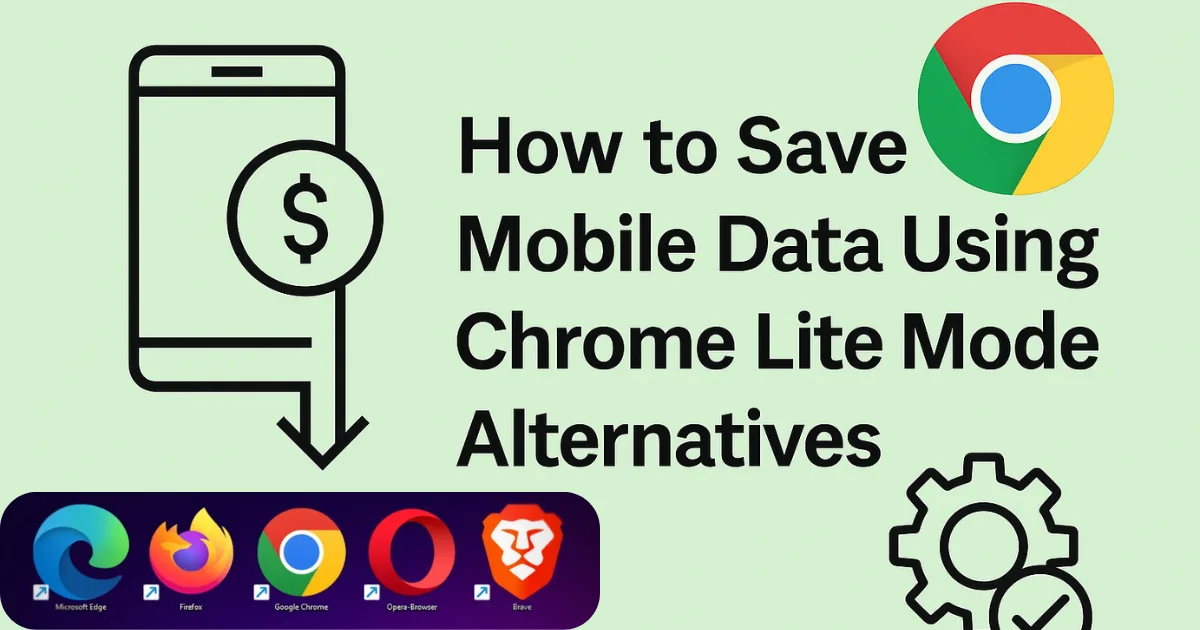 How to Save Mobile Data Using Chrome Lite Mode Alternatives: Practical Guide