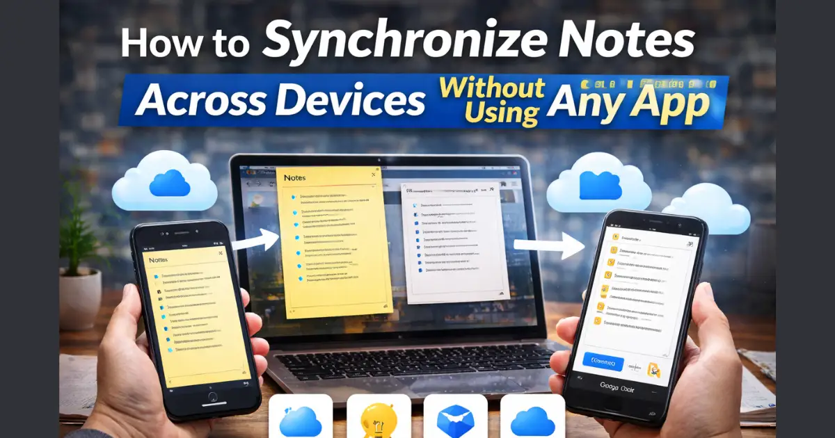 How to Synchronize Notes Across Devices Without Using Any App