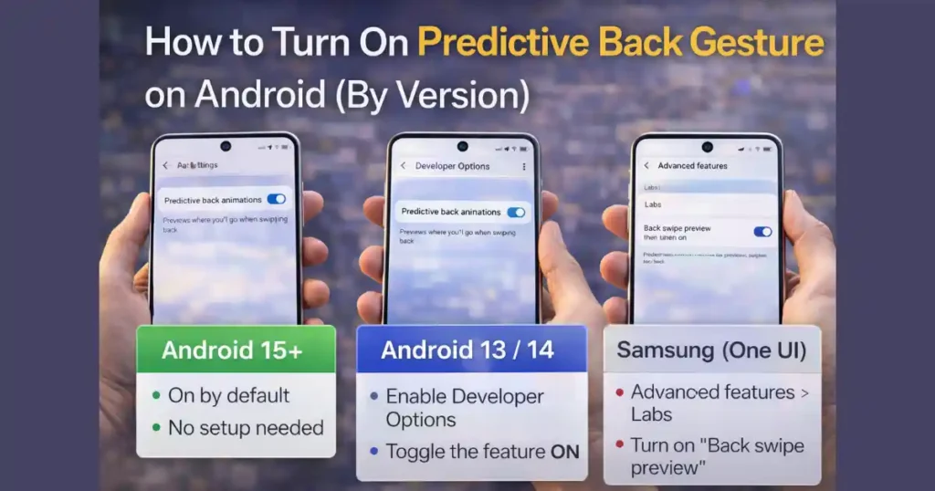 How to Turn On Predictive Back Gesture on Android and What It Actually Does