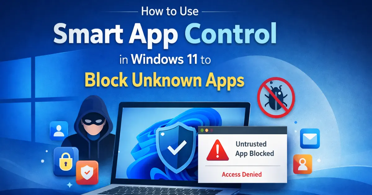 How to Use Smart App Control in Windows 11 to Block Unknown Apps