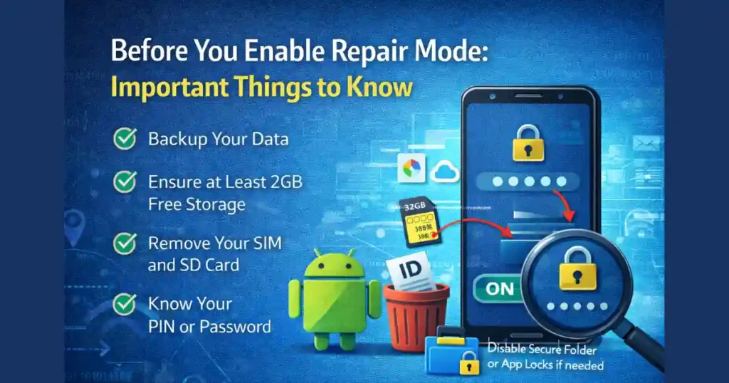 How to Use Android Repair Mode to Protect Your Data During Servicing