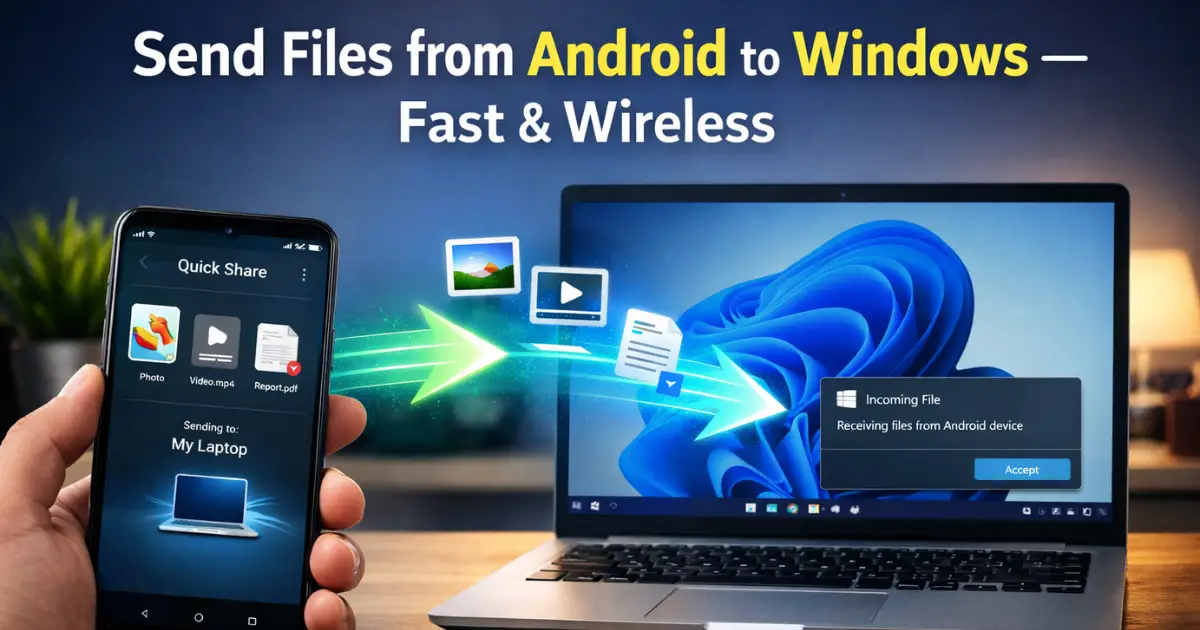 How to Use Nearby Share to Send Files to Windows Without Installing Extra Apps