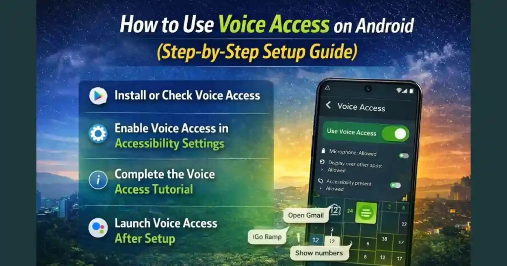 How to Use Voice Access on Android for Hands-Free Control (2026 Guide)