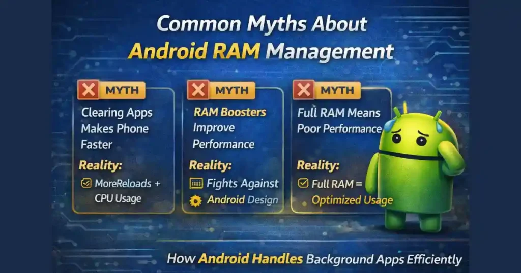 How Android Handles Background Apps When RAM Is Full (Android 14 Guide)